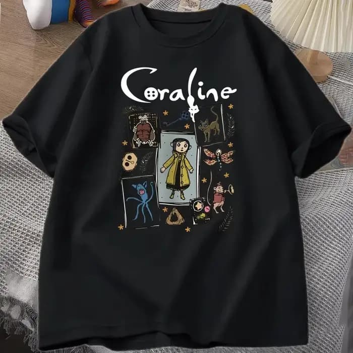 T-shirt Coraline Halloween pour femmes et hommes