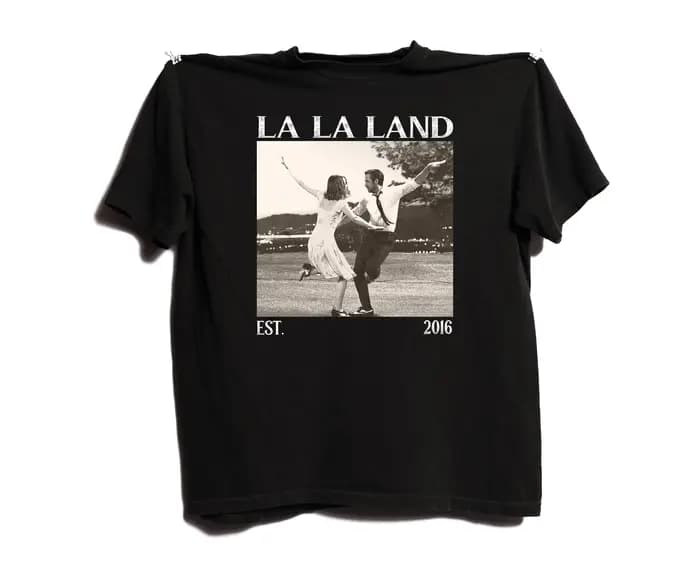 T-shirt à thème cinématographique inspiré de « La La Land »