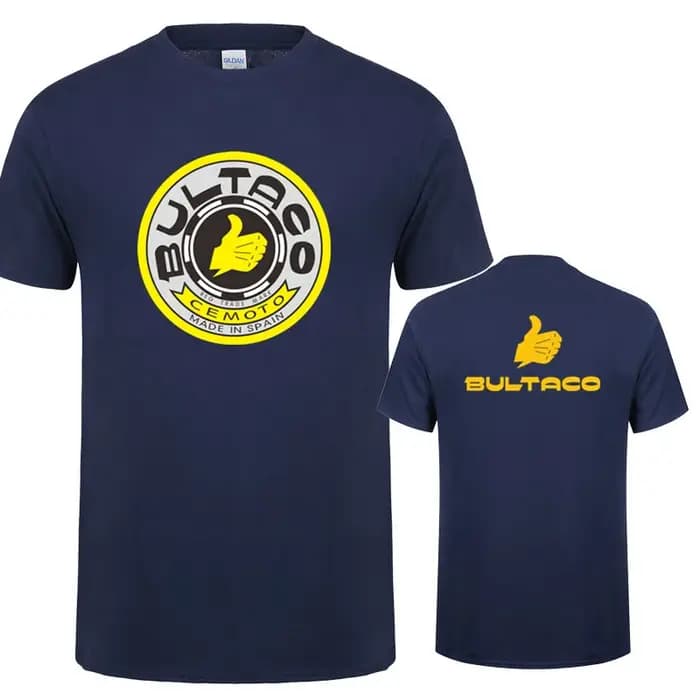 Bultaco Cemoto motos t-shirts mode hommes été à manches courtes coton