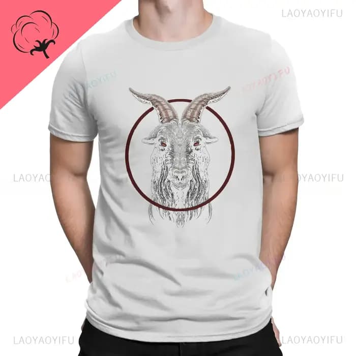 Symbole occulte T-Shirt Baphomet graphique satanique Streetwear hommes femmes vêtements gothiques nouveauté Lucifer