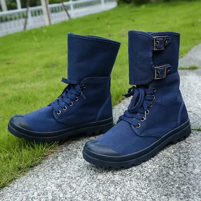 Bottes montantes en toile pour hommes