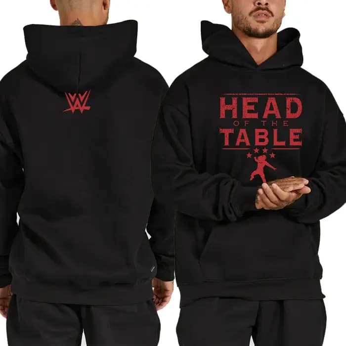 Roman Reigns – sweat à capuche noir pour hommes, pull de rue décontracté, sport, mode, printemps et