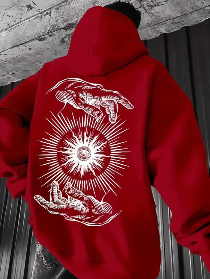 Sweat-shirt à capuche personnalisé à thème sombre pour hommes