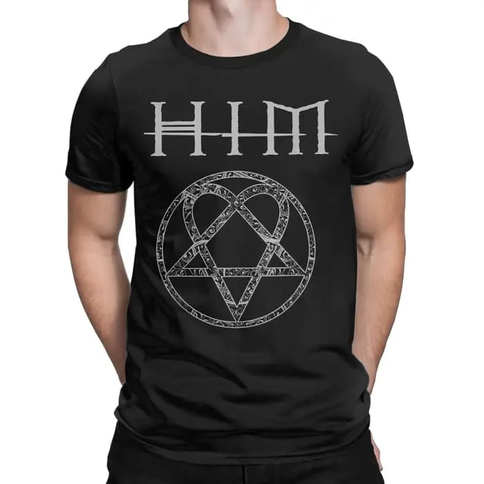 Harajuku t-shirt lui bande Ville Valo Omate coton t-shirts Hippie