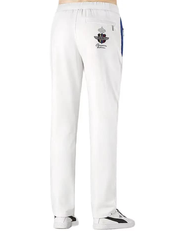 Pantalon de sport en coton à taille élastique pour hommes