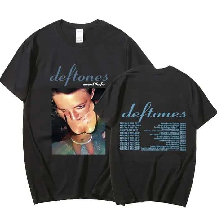 DEFTONS-T-Shirt 100% Coton Unisexe, Streetwear, Punk, Hip Hop, Gothique, Rétro, Respiré, de Haute Qu