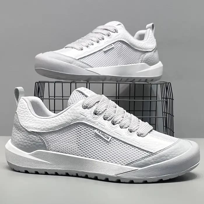 Sneakers streetwear unisexes, mode minimaliste, semelle souple, résistantes à l'usure, respirantes,