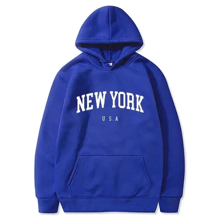 Hommes femmes New York états-unis ville sweats à capuche mode lettre imprimé graphique sweats ample décontracté Harajuku pull à capuche vêtements de sport