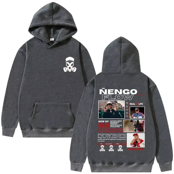 Rappeur Nengo Flow Real G4 Life Tour sweat à capuche hommes femmes mode Hip Hop surdimensionné