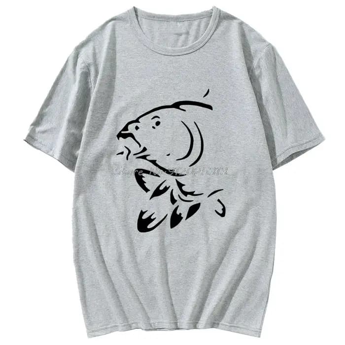 Harajuku carpe poisson manches courtes pêches ruiné ma vie T-shirt hommes femmes