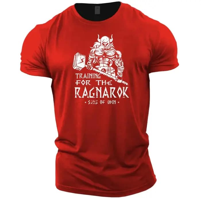 T-shirt col rond pour hommes, respirant et confortable, à la mode, pour entraînement musculaire, let