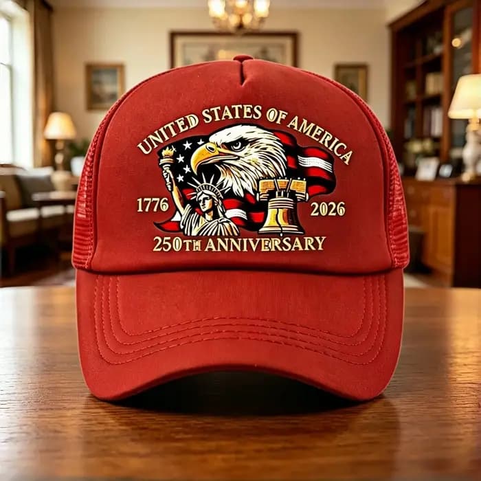 Casquette de baseball en maille avec imprimé aigle