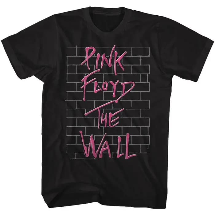 Pink Floyd Classic The Wall Noir Adulte T-Shirt D'été Hommes et Femmes Lâche et Respirant T-shirt Ha