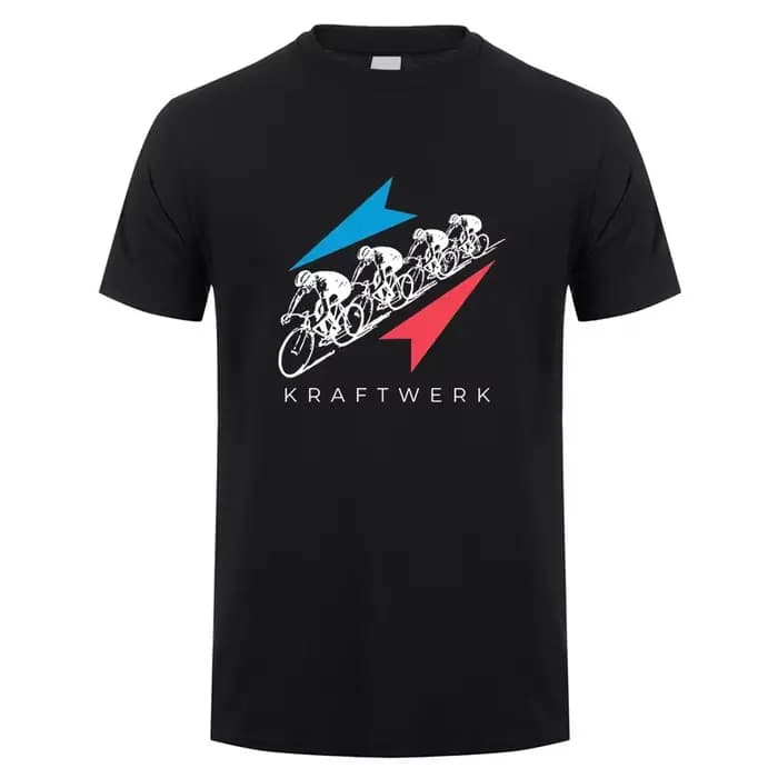 Kraftwerk T Shirt Hommes Manches Courtes Coton Économie Été Mans Cool Y-Streetwear DZ-054