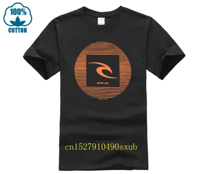 Rip chemise curl hommes 100% coton à manches courtes t-shirts offre spéciale décontracté col rond ample été t-shirt