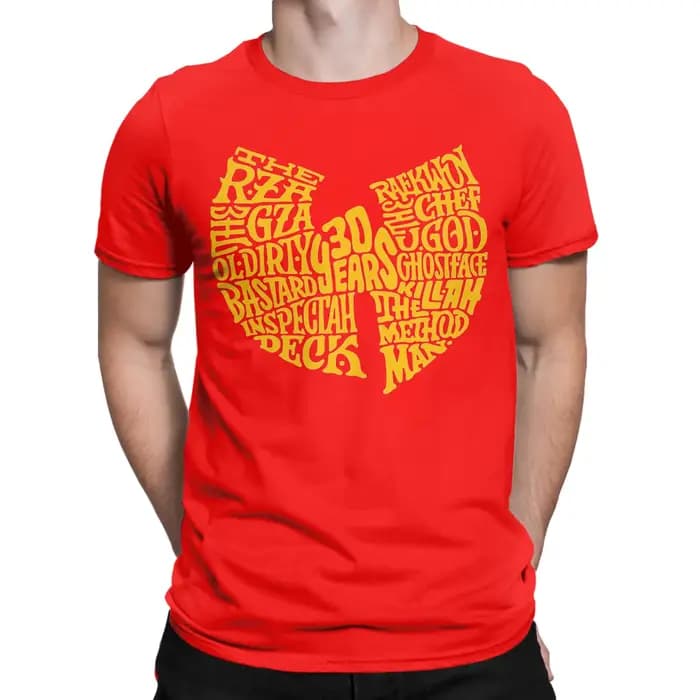 T-shirts du groupe de rap légendaire Wu Tang Clan pour hommes