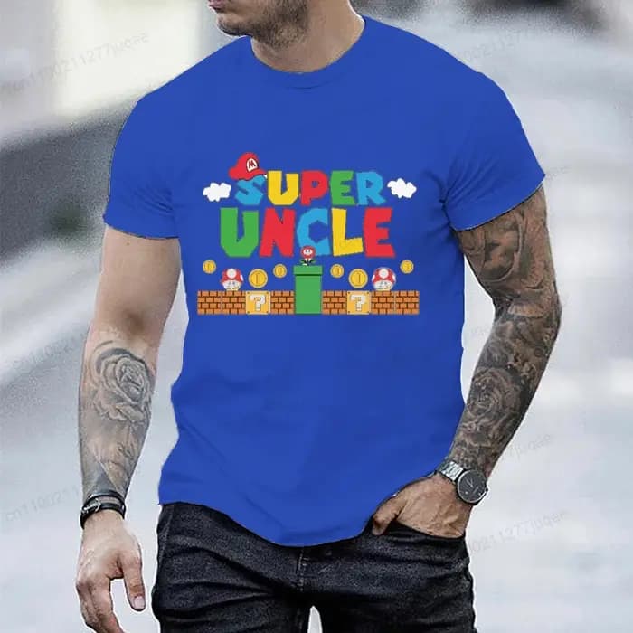 T-shirt Super Uncle pour homme