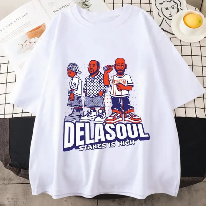 T-shirt imprimé De La Soul pour femmes et hommes