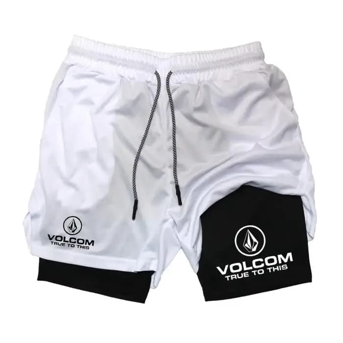 Short de sport imprimé 2-en-1 pour homme VOLCOM