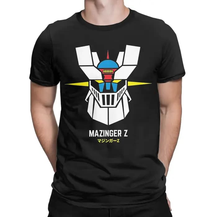 Mazinger Z couleur hommes femmes t-shirts Vintage T-Shirt à manches courtes col rond
