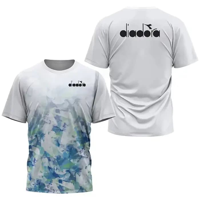 T-shirt à col rond et manches courtes Diadora