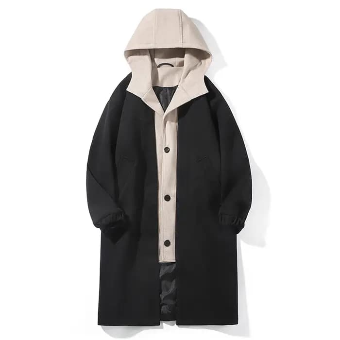Trench-Coat à capuche pour hommes