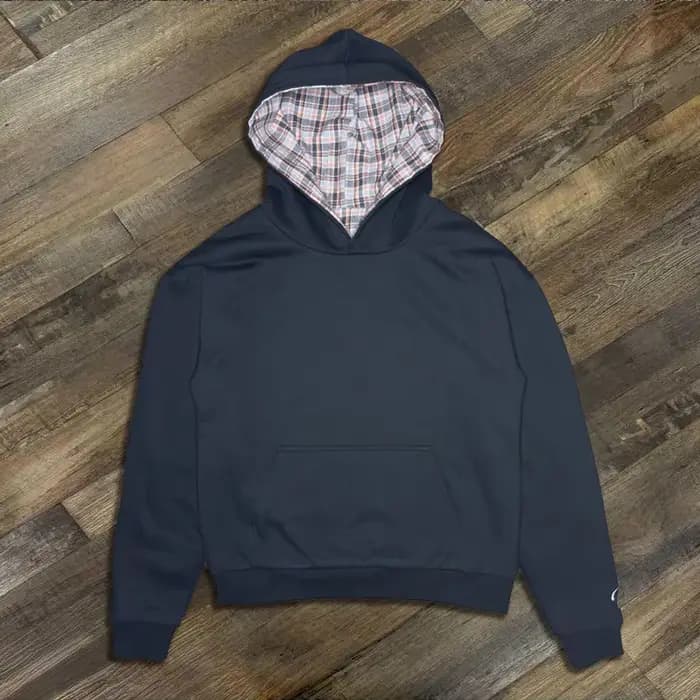 Sweat à capuche ample unisexe américain Hip-Hop imprimé écossais Y2K pour automne hiver hommes femmes