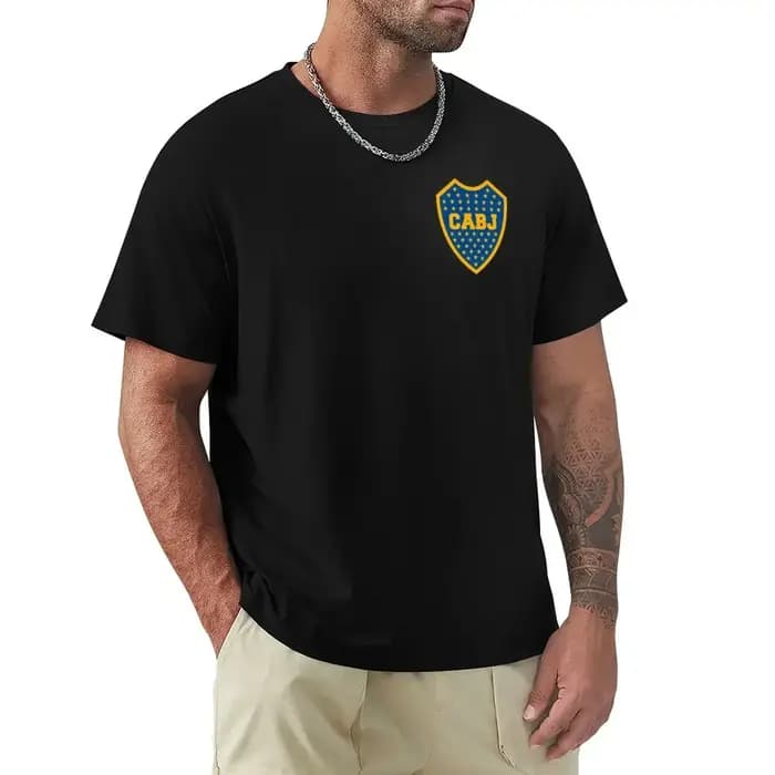 T-shirt Boca Juniors Vintage pour Homme – Col Rond