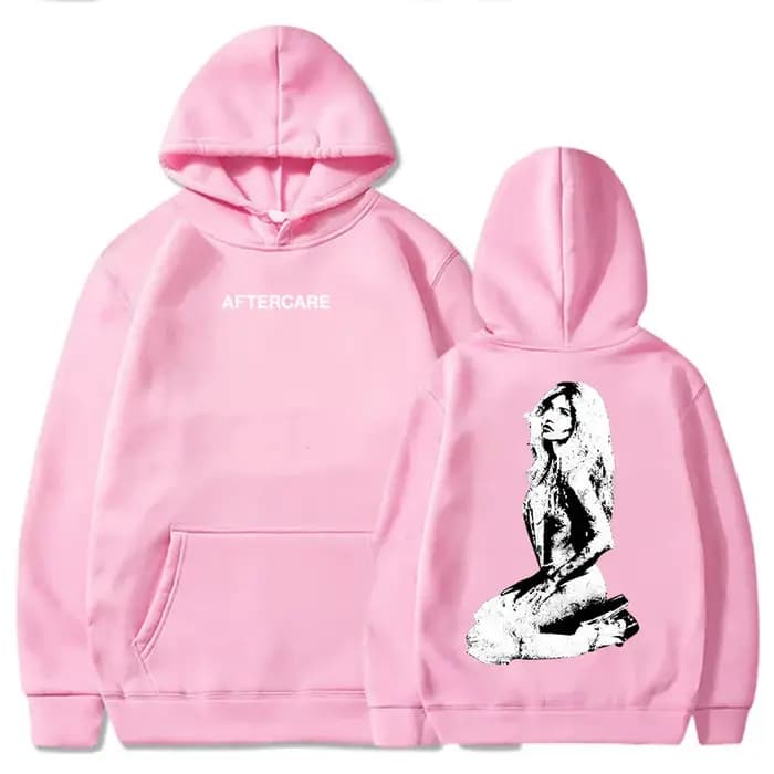 AFTERCARE strass Photo sweat à capuche Nessa Barrett chanteur impression sweats femmes vêtements à manches longues unisexe Streetwear sweats à capuche