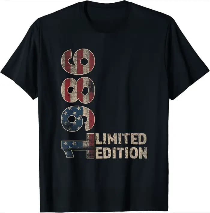 40 ans 1986 anniversaire Vintage rétro 40th cadeau t-shirts hommes Streetwear t-shirt à manches courtes unisexe vêtements amples
