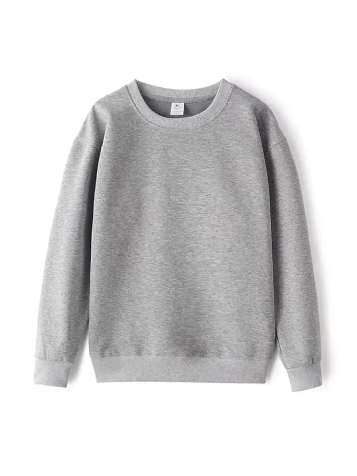 Sweat-shirt unisexe décontracté à épaules tombantes