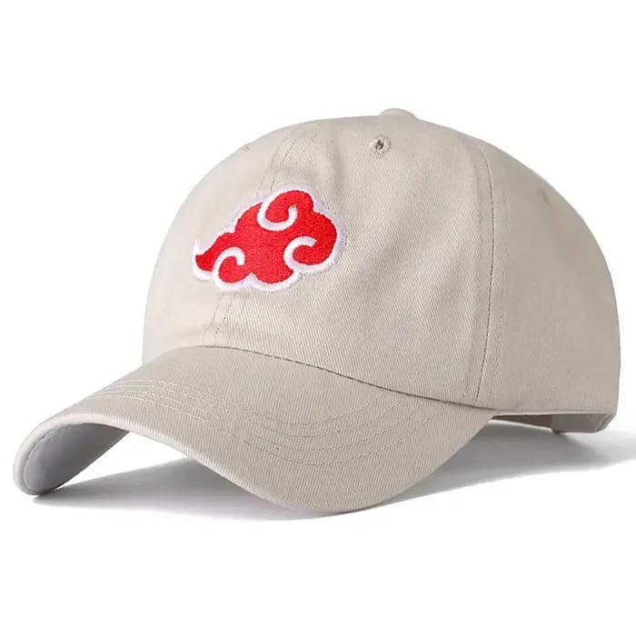 Casquette en coton avec logo Akatsuki japonais