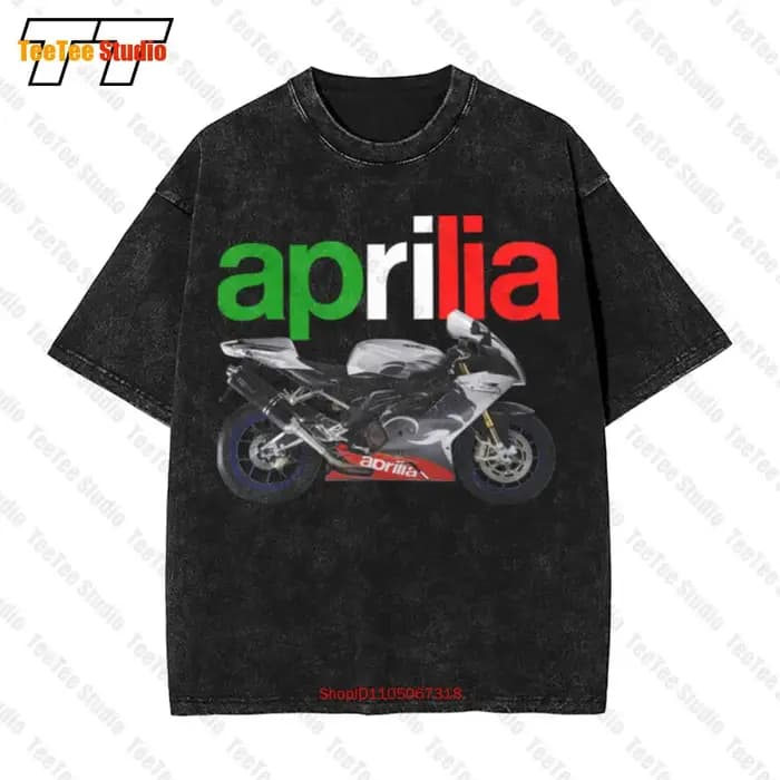 Aprilla Rsv 1000 R moto vélo Logo 01 haut vintage unisexe T-Shirt MZDR