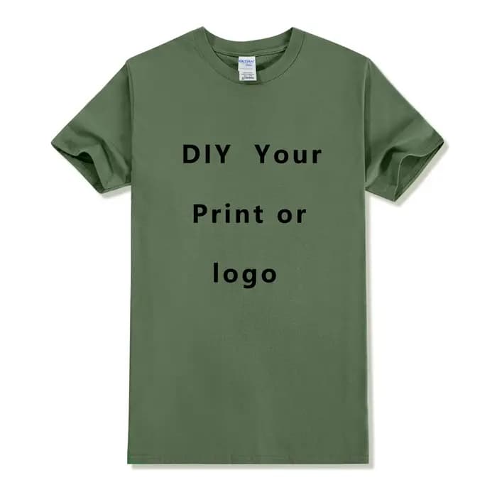 T-shirt Personnalisé 100% Coton pour Homme, Impression Avant et Arrière, Professionnel, Votre Propre