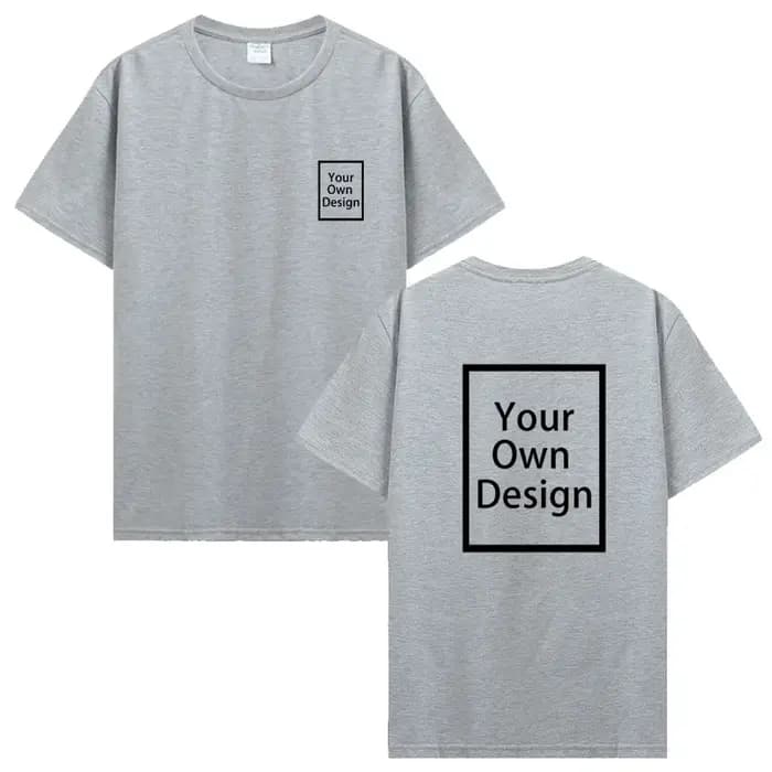 Coton personnalisé impression personnalisée à manches courtes T-shirt hommes haut pour femme t-shirts bricolage votre