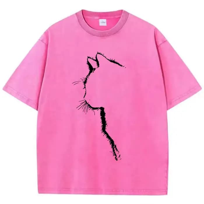 T-shirt vintage délavé 100% coton