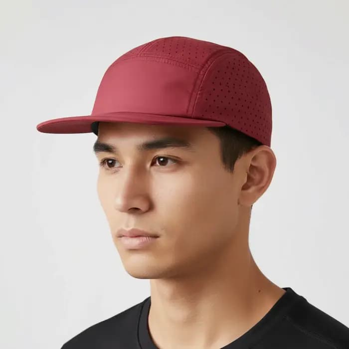 Casquette de baseball ventilée à séchage rapide, casquette de sport souple à 5 panneaux, protection UV, imperméable, chapeau de soleil pour le cyclisme