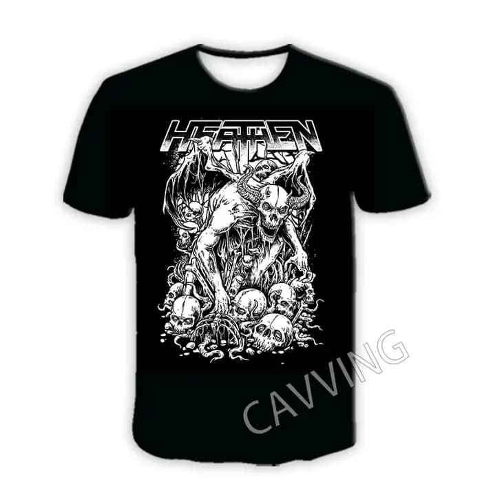 T-shirts décontractés imprimés en 3D Heathen, style Hip Hop, Harajuku, vêtements tendance pour femmes/hommes