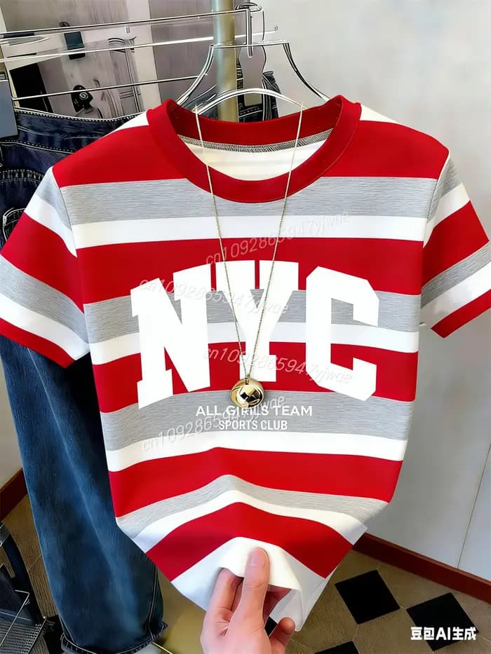T-shirt rayé classique NYC