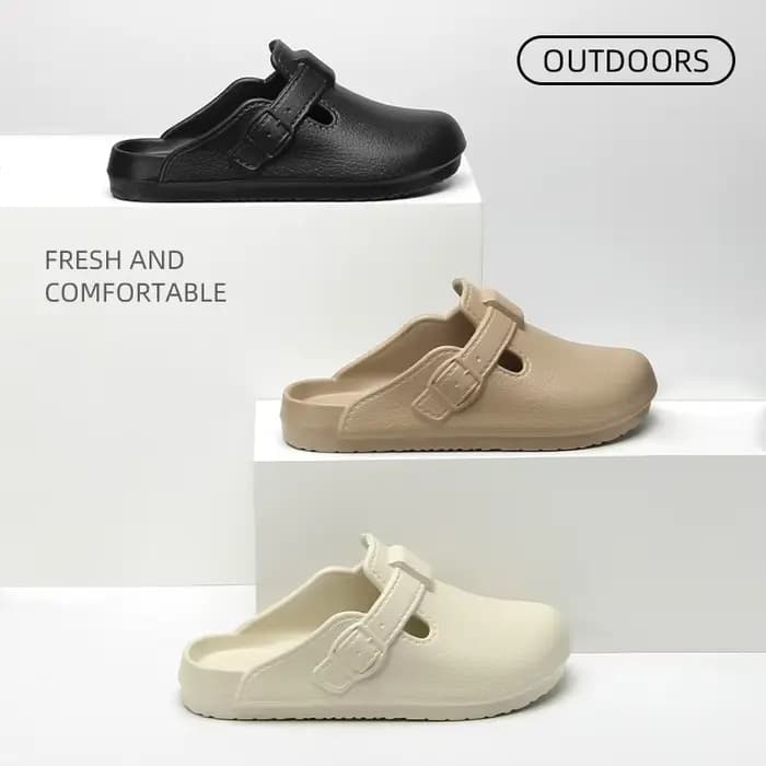Nouvelles chaussures d'été Boken pour hommes, décontractées et élégantes, adaptées à la tenue en plein air, antidérapantes, plage, pêche, tongs Baotou cool