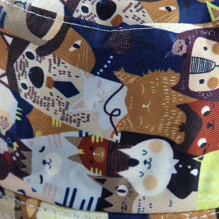 Chapeau seau Double face