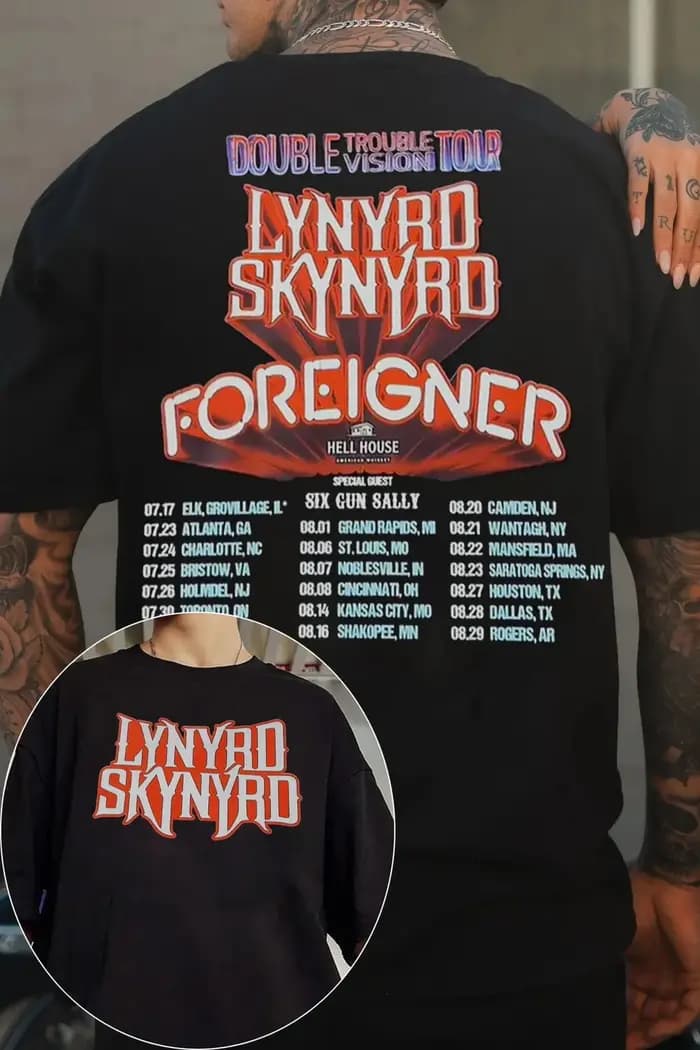 Lynyrd Skynyrd Rock Band Graphic TShirt pour hommes et femmes