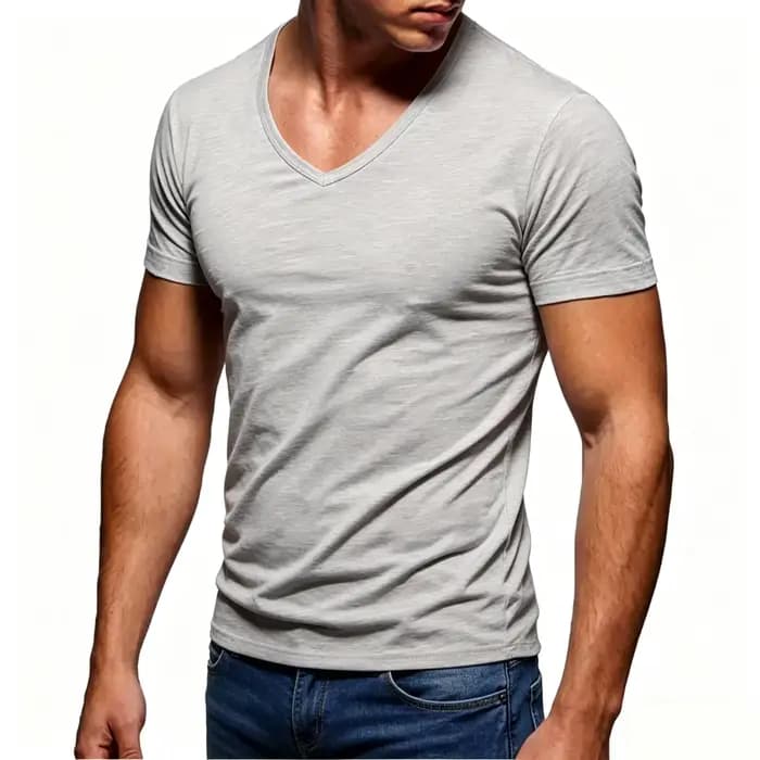 T-shirt pour homme 100% coton, décontracté, doux, pour le fitness, hauts d'été fins, vêtements de ma