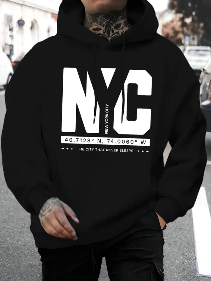 Nouveau design amusant de sweat-shirt à capuche avec imprimé GYE