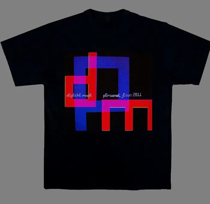 T-shirt graphique Art Black Electronic Combination Depeche Mode Band 100% coton pour hommes et femme