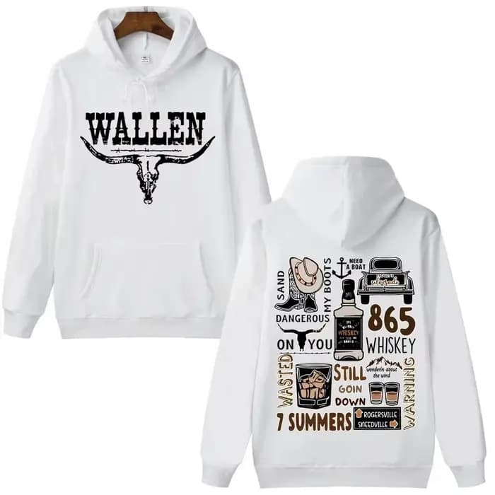 Morgan Wallen Western Country musique sweat à capuche homme femme Harajuku hauts pull