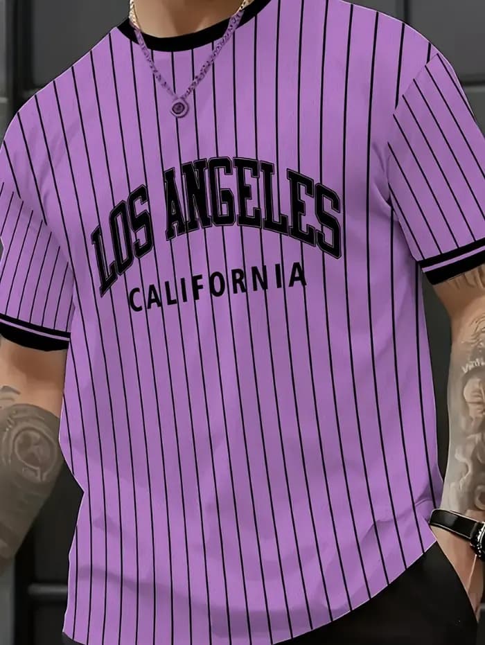 T-shirt pour homme, imprimé Los Angeles