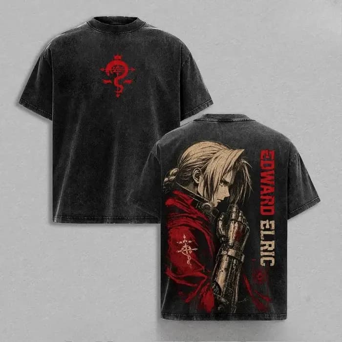 T-shirt Manga Fullmetal Alchemist Edward Elric pour Hommes et Femmes
