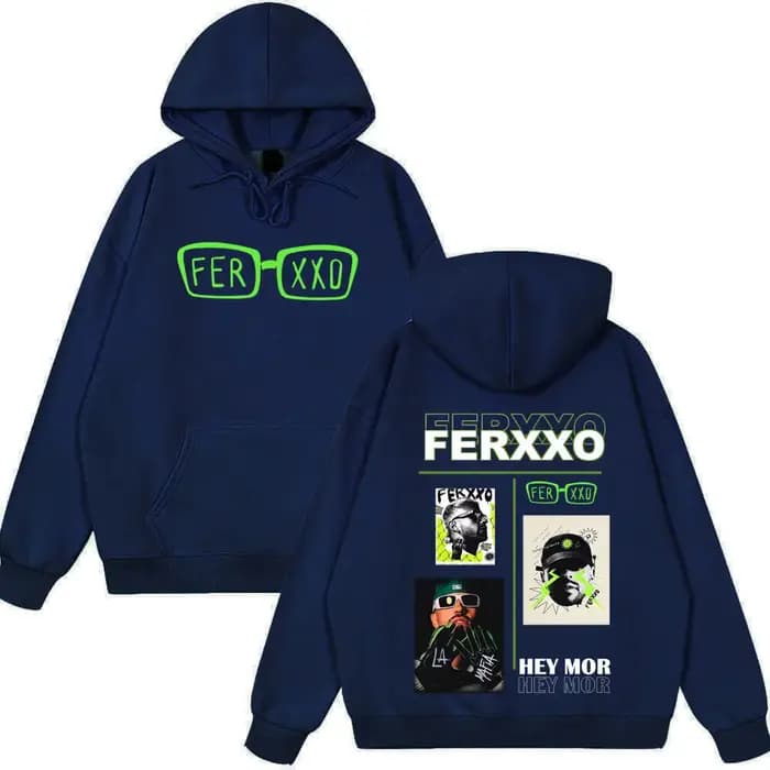 Sweat-shirt à capuche imprimé Rapper Feid Ferxxo Tour 2026 pour hommes et femmes