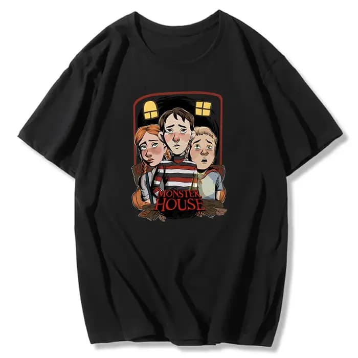 T-shirt imprimé dessin animé Monster House